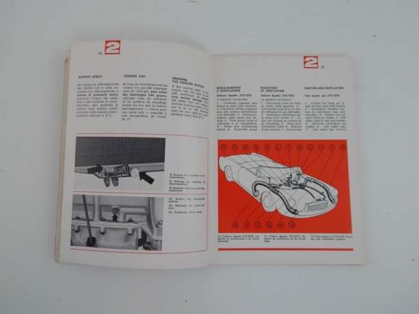 Ferrari 275 GTB GTS Owner’s & Parts Manual Handbook