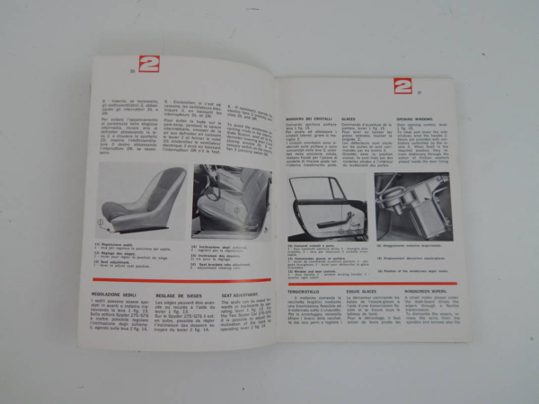 Ferrari 275 GTB GTS Owner’s & Parts Manual Handbook