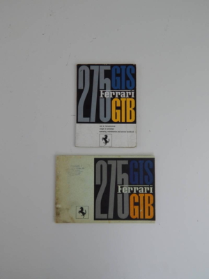 Ferrari 275 GTB GTS Owner’s & Parts Manual Handbook