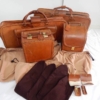 Ferrari 308 328 Complete Schedoni Leather Luggage Set