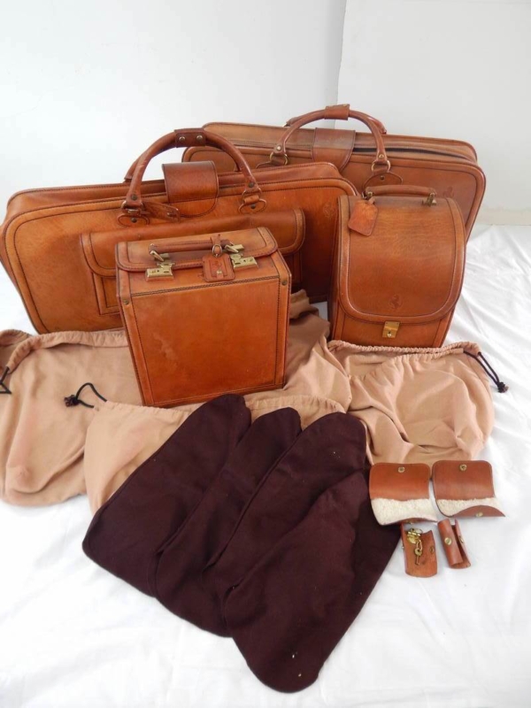 Ferrari 308 328 Complete Schedoni Leather Luggage Set