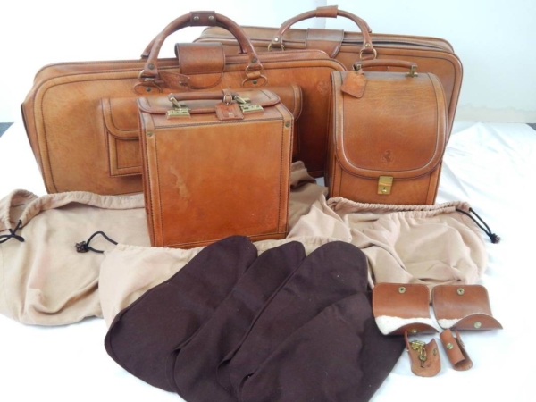 Ferrari 308 328 Complete Schedoni Leather Luggage Set