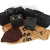 Ferrari 308 328 Schedoni Leather Luggage Set Black