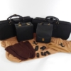 Ferrari 308 328 Schedoni Leather Luggage Set Black