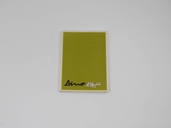 Ferrari 308 GT4 Dino Owner's Manual Handbook