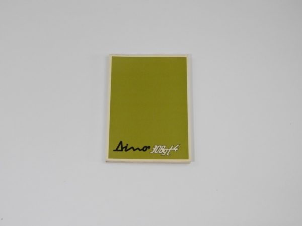 Ferrari 308 GT4 Dino Owner's Manual Handbook