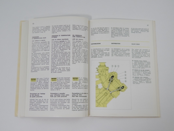 Ferrari 308 GT4 Dino Owner's Manual Handbook