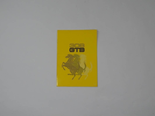 Ferrari 308 GTB Fibreglass Sales Brochure