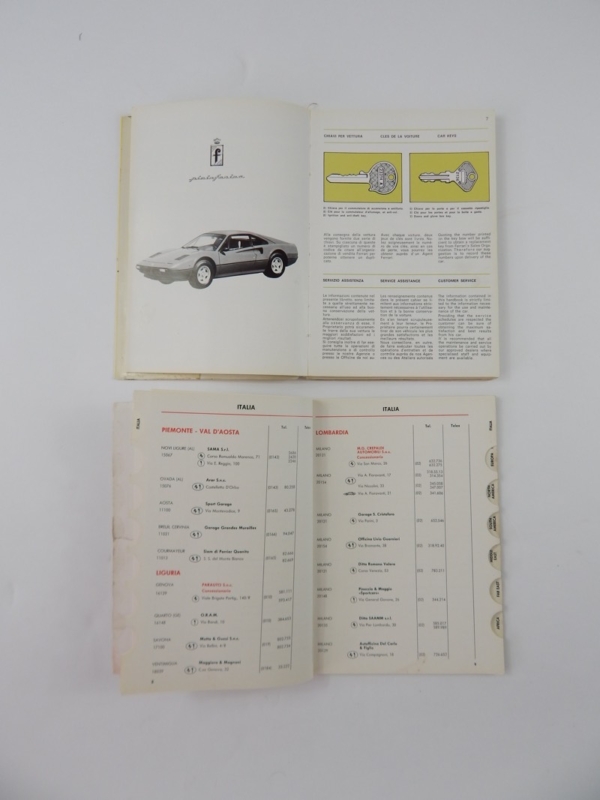 Ferrari 308 Vetroresina Complete Pouch Set