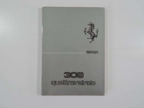 Ferrari 308 Euro Spec Quattrovalvole QV Owner’s Manual