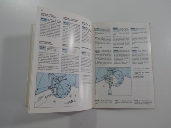 Ferrari 308 Euro Spec Quattrovalvole QV Owner’s Manual