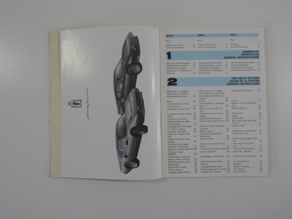 Ferrari 308 Euro Spec Quattrovalvole QV Owner’s Manual