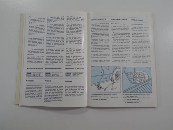 Ferrari 308 Euro Spec Quattrovalvole QV Owner’s Manual
