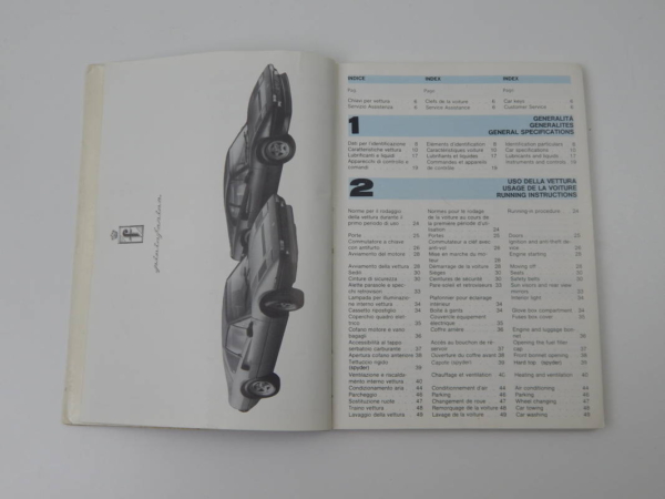 Ferrari 308 QV Owner’s Manual Euro Spec