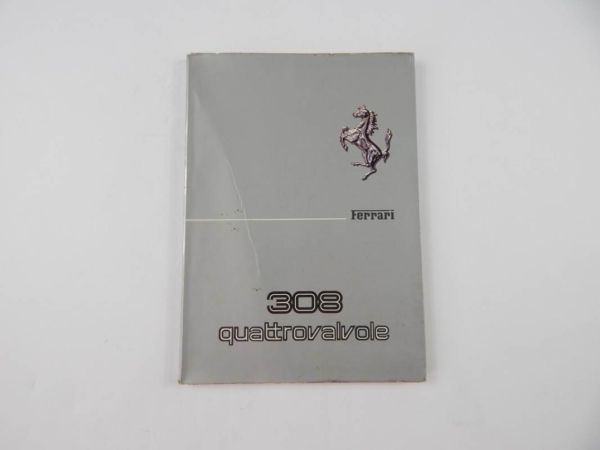 Ferrari 308 QV Quattrovalvole Euro Spec Owner's Manual