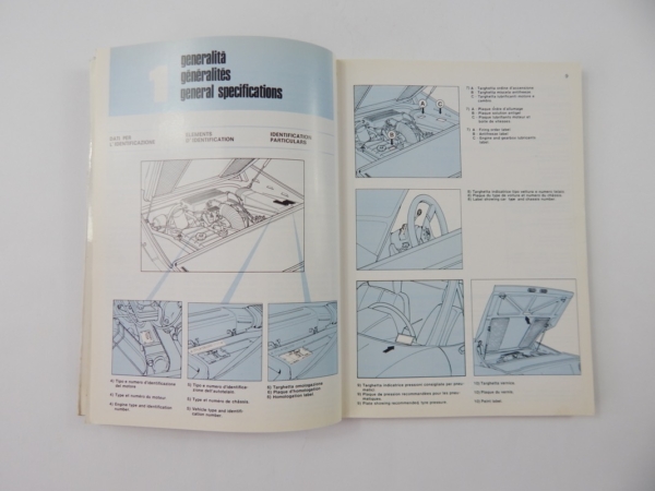 Ferrari 308 QV Quattrovalvole Euro Spec Owner's Manual