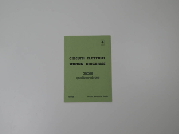 Ferrari 308 QV Wiring Diagram Manual