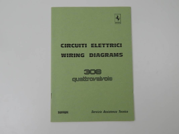 Ferrari 308 QV Wiring Diagram Manual