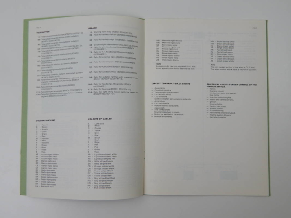 Ferrari 308 QV Wiring Diagram Manual