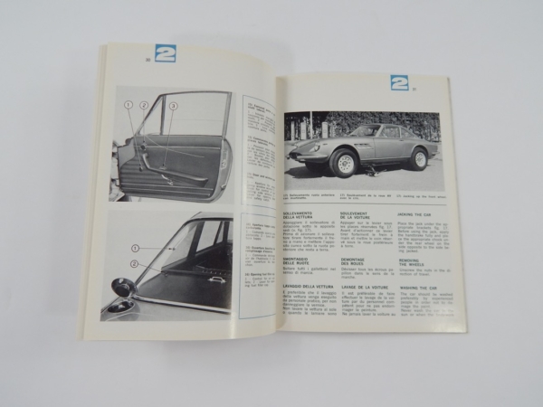 Ferrari 330 365 GTC Owner's Manual with Supplement