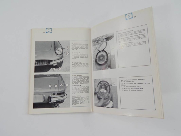 Ferrari 330 365 GTC Owner's Manual with Supplement