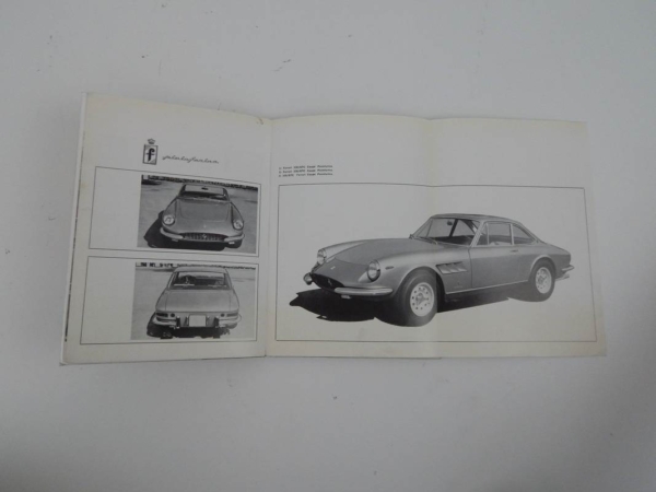 Ferrari 330 GTC Owner’s & Parts Manual Handbook