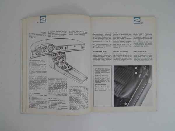 Ferrari 330 GTC Owner’s & Parts Manual Handbook