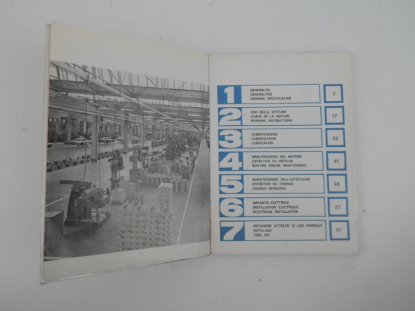 Ferrari 330 GTC Owner’s & Parts Manual Handbook