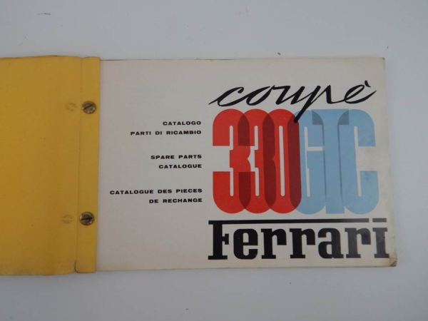Ferrari 330 GTC Owner’s & Parts Manual Handbook