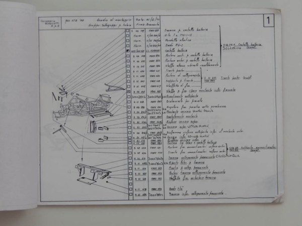 Ferrari 365 GTB/4 Daytona Scaglietti Body Parts Manual