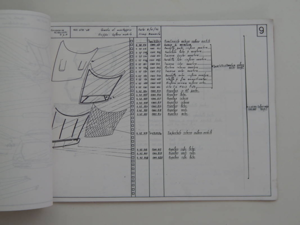 Ferrari 365 GTB/4 Daytona Scaglietti Body Parts Manual