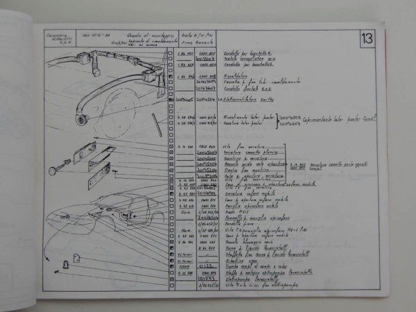 Ferrari 365 GTB/4 Daytona Scaglietti Body Parts Manual