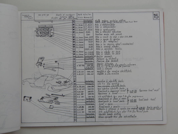 Ferrari 365 GTB/4 Daytona Scaglietti Body Parts Manual