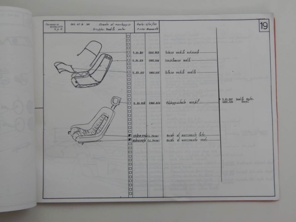 Ferrari 365 GTB/4 Daytona Scaglietti Body Parts Manual