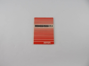 Ferrari 365 GTB4 Daytona Owner's Manual Handbook