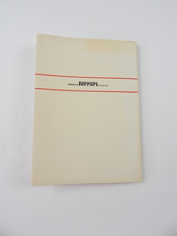 Ferrari 365 GTB4 Daytona Owner's Manual Handbook