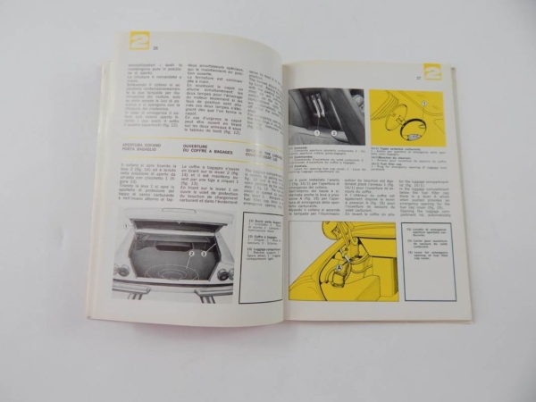 Ferrari 365 GTB4 Daytona Owner's Manual Handbook