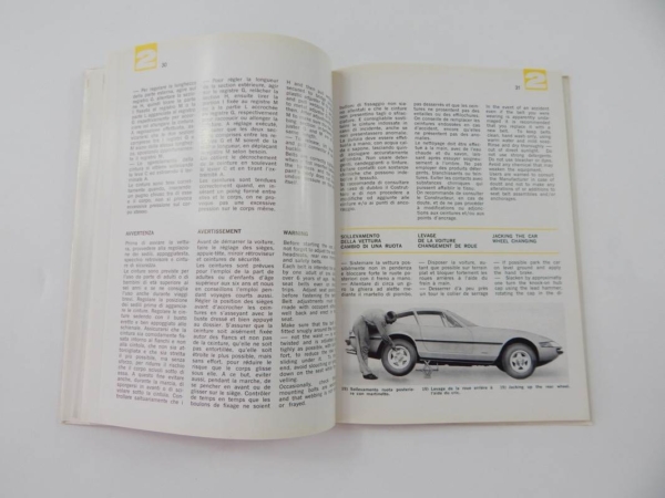 Ferrari 365 GTB4 Daytona Owner's Manual Handbook