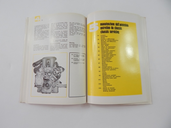 Ferrari 365 GTB4 Daytona Owner's Manual Handbook