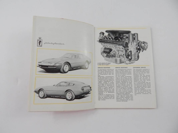 Ferrari 365 GTB4 Daytona Owner's Manual Handbook