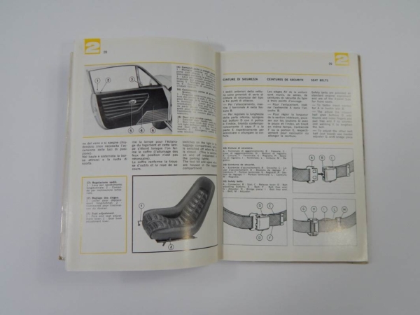 Ferrari 365 GTB4 Daytona Owner’s Manual Handbook