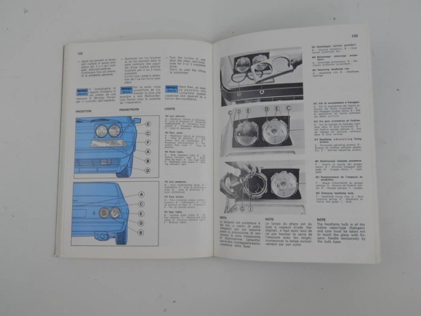 Ferrari 400 Complete Pouch & Manual Set