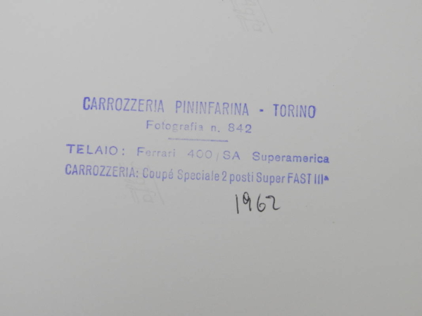 Ferrari 400 SA Press Photograph