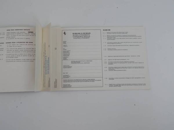 Ferrari 400 Complete Pouch & Manual Set