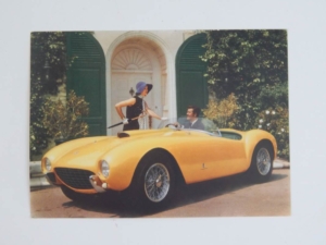 Ferrari 410 SA 375 MM Postcard Pamphlet Brochure