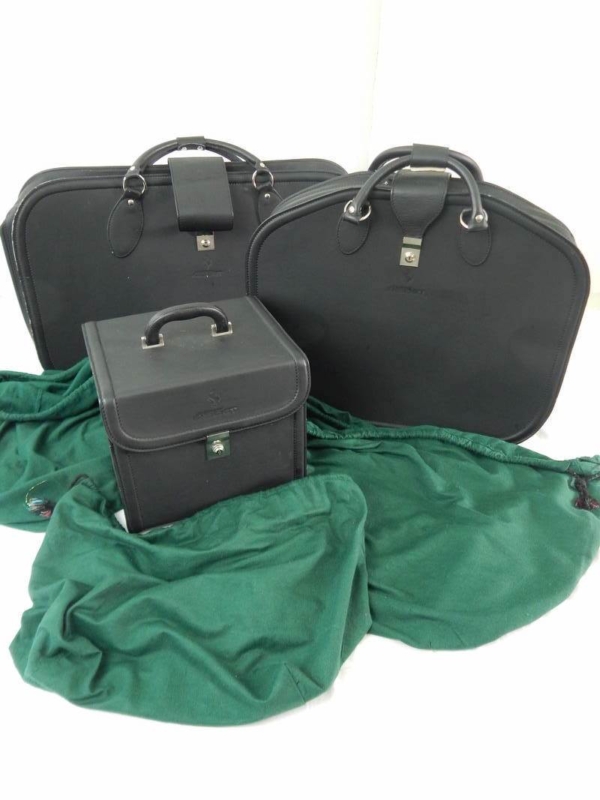Ferrari 456 GT 3-Piece Schedoni Leather Luggage Set