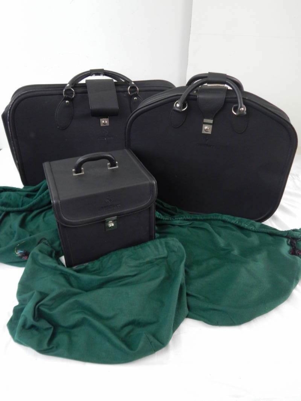 Ferrari 456 GT 3-Piece Schedoni Leather Luggage Set