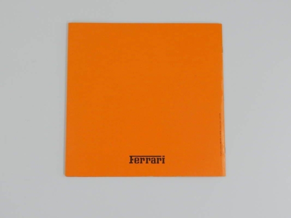 Ferrari 512BB Sales Brochure