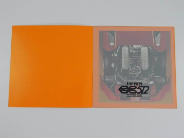 Ferrari 512BB Sales Brochure