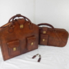 Complete Ferrari 512BB Schedoni Leather Luggage Set